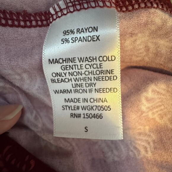 Market & Spruce Sleeveless Red Printed Tie Waist Scoop Neck Jumpsuit Small NWOT - Picture 4 of 9